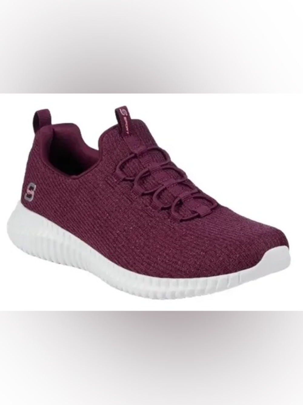 Skechers sport maroon knit slip